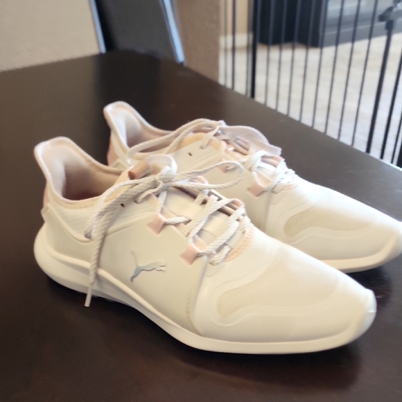 Puma Shoes - Puma Cream and White Athletic Shoes